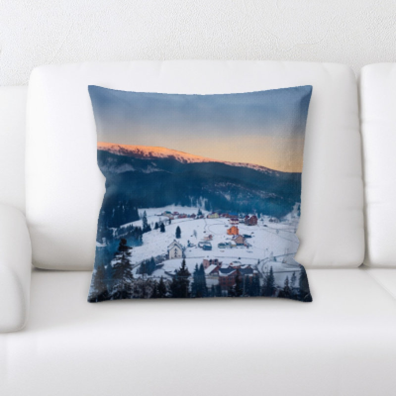 Microsuede Reversible Throw Pillow