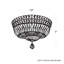 Petit Crystal Deluxe 4 Light 10in x 7in Flush Mount in Silver with Clear Radiance Crystals-2061714883-2061714880