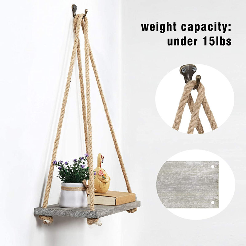 Amberjack 4 Piece Triangle Floating Shelf