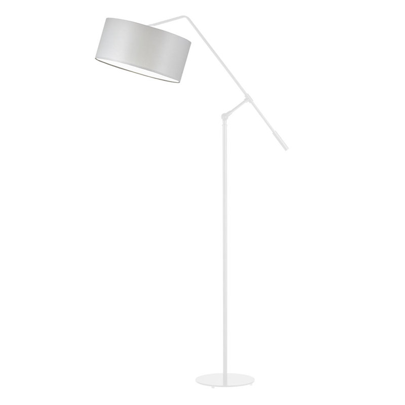 Hanskarl 170cm Reading Floor Lamp, White, Light Grey