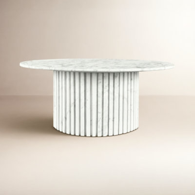 Genoa 36" Genuine Marble Coffee Table