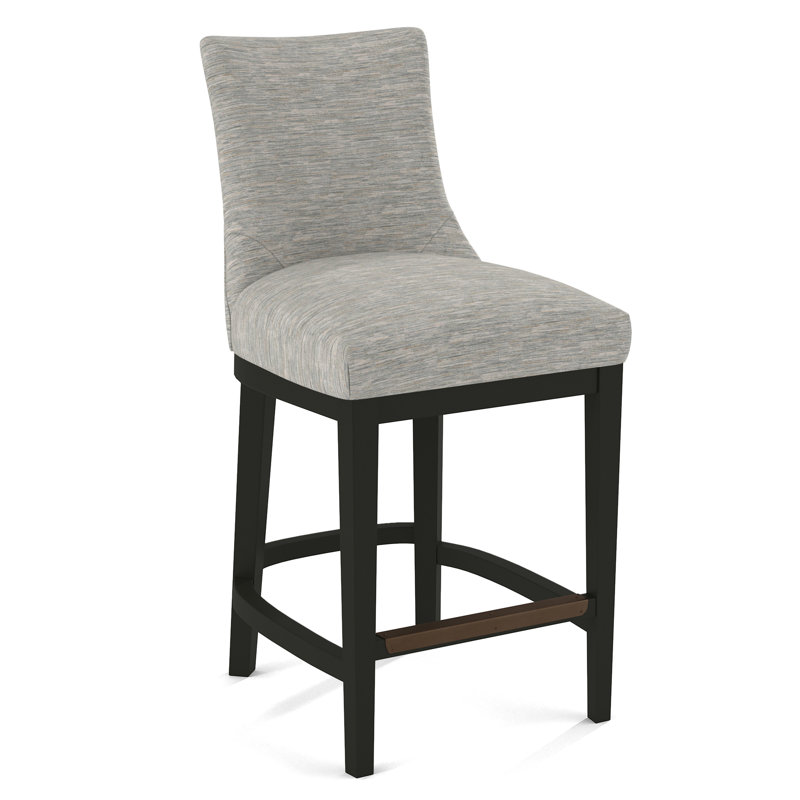 Upholstered Stool, 61555-75, Black