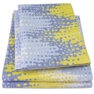 Printed Double Brushed Microfiber Bed Sheet Set