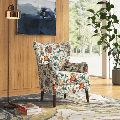 Alayzhia 28.5" W Upholstered Armchair with Wingback Design