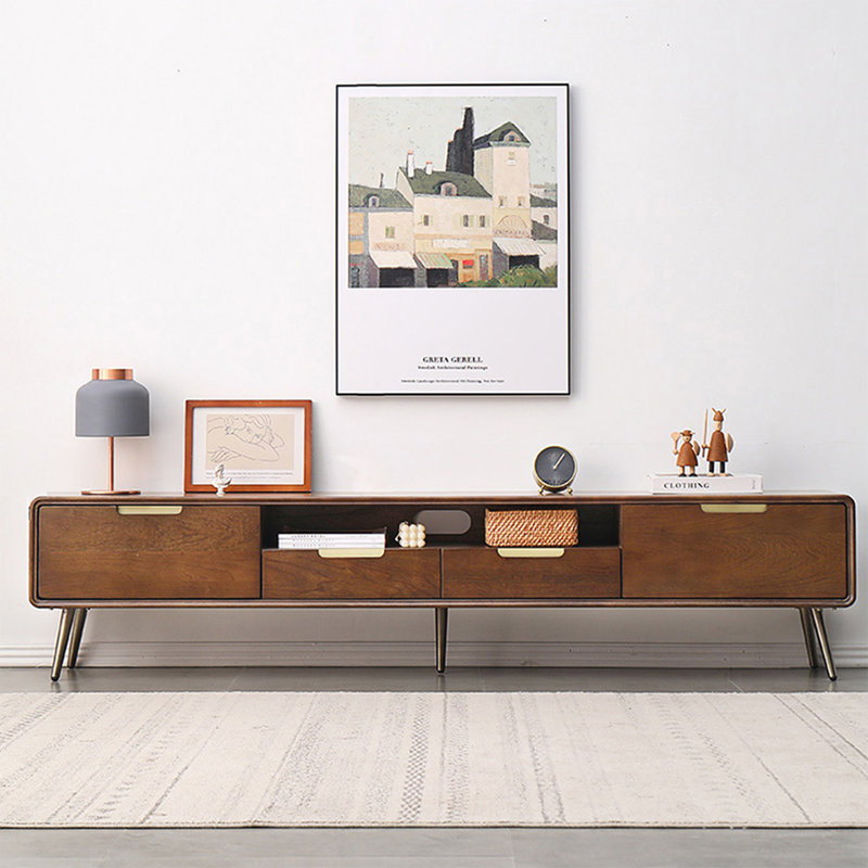 Meuble télé Modern, H 7,09 po x l 86,61 po x P 12,6 po