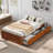 Wood Platform Storage Bed-1304148858