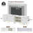 Mercer41 71" High Gloss Tv Stands With Charging Station & Speaker, Modern Fluted Panel Led Entertainment Center With Sliding Door-409115399