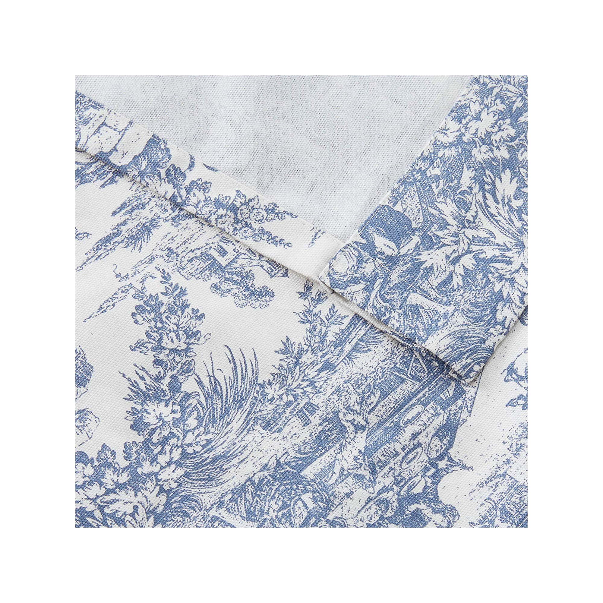 Amelie Cotton Shower Curtain, Blue