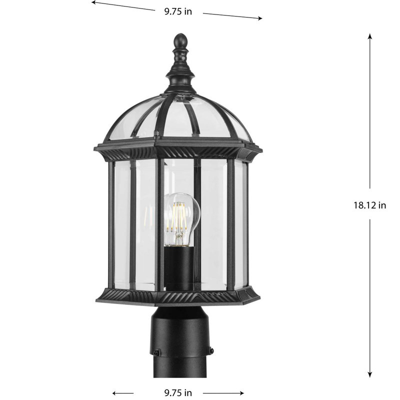 Transparent Lantern Head, Textured Black
