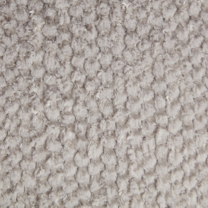Canapé surdimensionné en polyester gris clair 55 po avec repose-pieds et repose-pieds Sabio