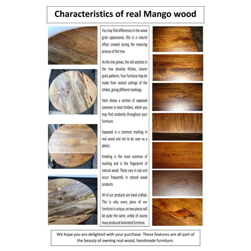 Chapdelaine Side Table Mango Wood