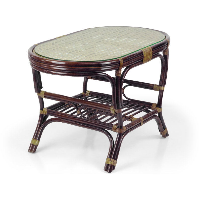 Table basse à 4 pieds, Brun foncé