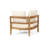 4-PCS SOFA CONVERSATION SET W/ BEIGE CUSHION