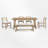 Neculina 6 - Person Trestle Dining Set-1174103272-1174103273-1174103287