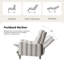 Fauteuil inclinable manuel de ferme de 31 po avec pieds en bois massif Beecher-1852255802