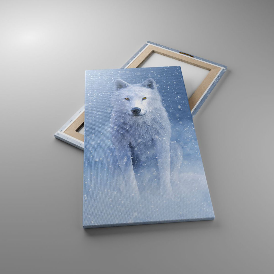 Leinwandbild White Wolf Snow