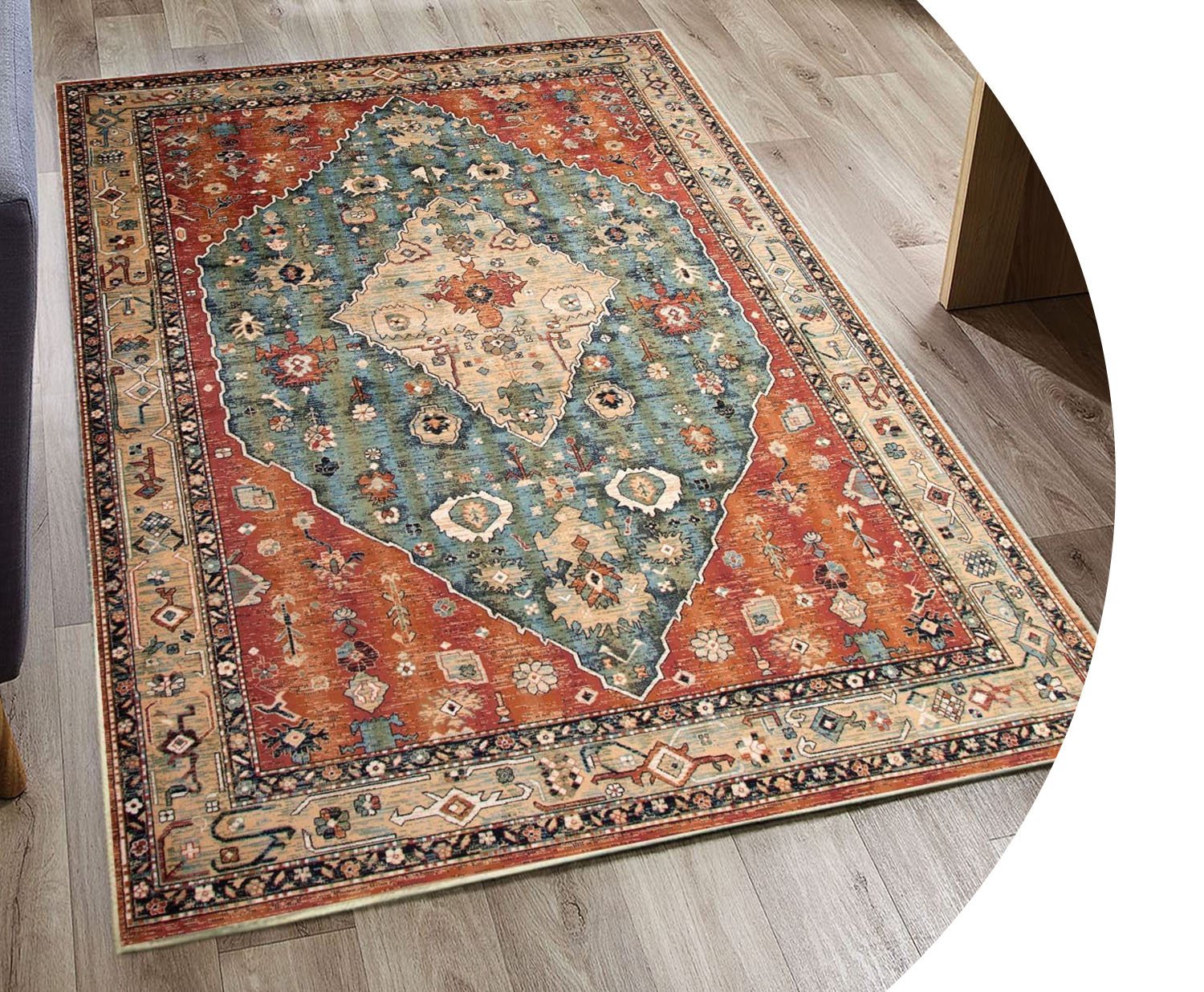 East Urban Home Machine Washable Oriental Rug Wayfair
