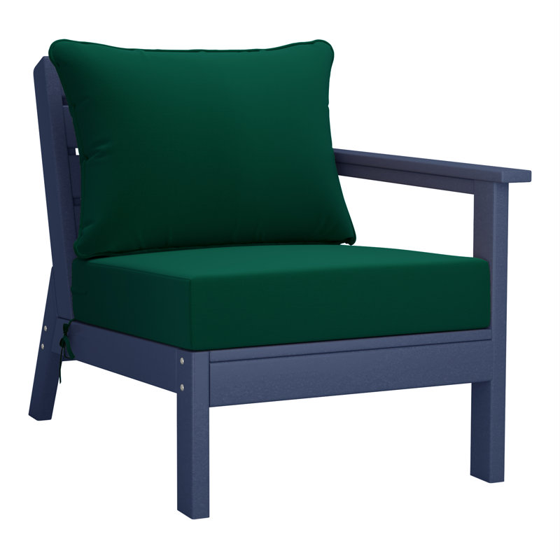 Ensemble de sièges profonds avec coussins, Marine, Green