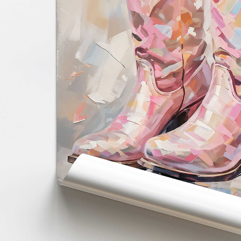 Les incontournables du style cowboy en rose I, H 10 po x l 8 po