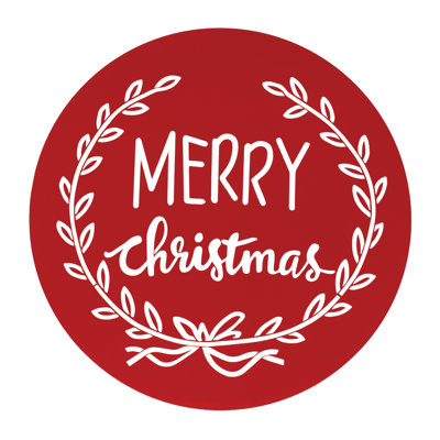 Plaque de joyeux Noël en métal découpé P 20 po