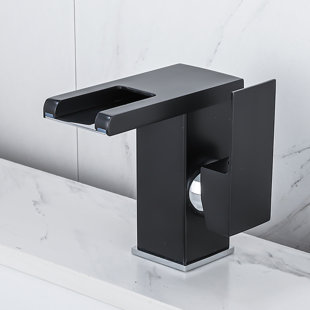Robinet de salle de bain à DEL à changement de couleur à 3 trous pour robinet de salle de bain à poignée simple avec bonde