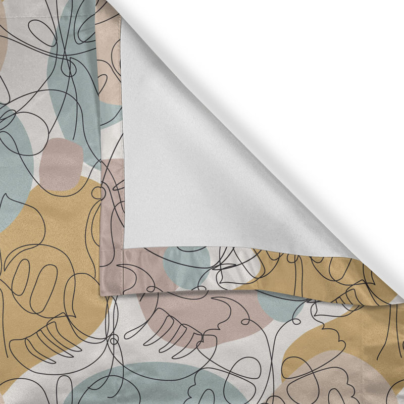 Semi Sheer Curtain Pair