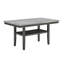 Ensemble de salle à manger rectangulaire de 60 po avec 6 chaises rembourrées et tablette de rangement Selena-872809947