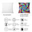 Coussin décoratif abstrait à motif de fleurs colorées abstraites-1725836737