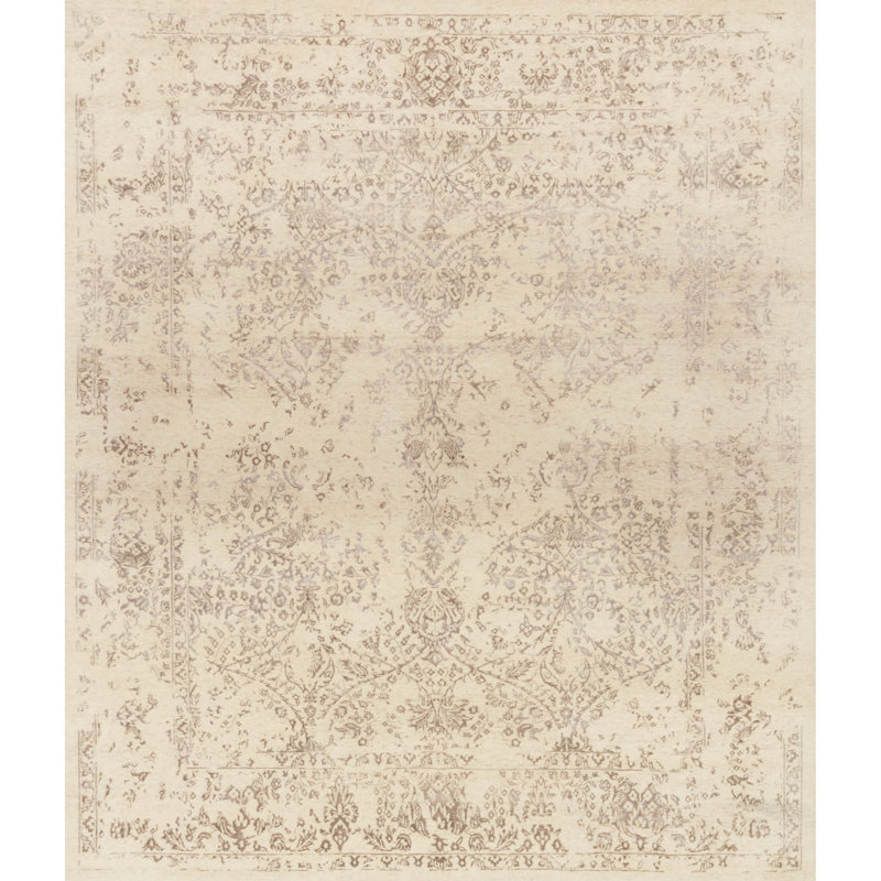 Tapis Ivoire noué à la main Colson, Rectangle 2 pi x 3 pi