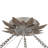 Posie 20-in Aged Silver Semi-Flush Mount