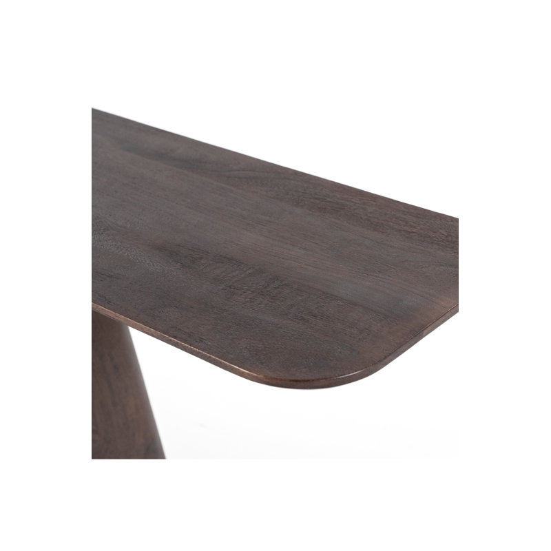 Aron 71'' W Solid Wood Console Table, Brown