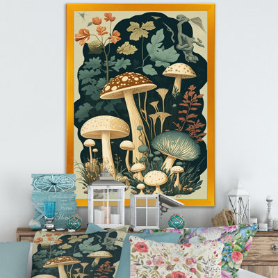 «Vintage Mushroom Amanita Muscaria III», reproduction sur toile
