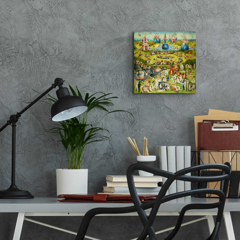 'The Garden of Earthly Delights - Center Panel' by Hieronymus Bosch, Acrylic Glass Wall Art, 12" H x 12" W x 0.13" D