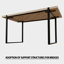 4 tables de salle à manger avec table, chaises rembourrées en suède, ensemble de 5 cadres élégants en métal, matériau, base tendance-1452940410