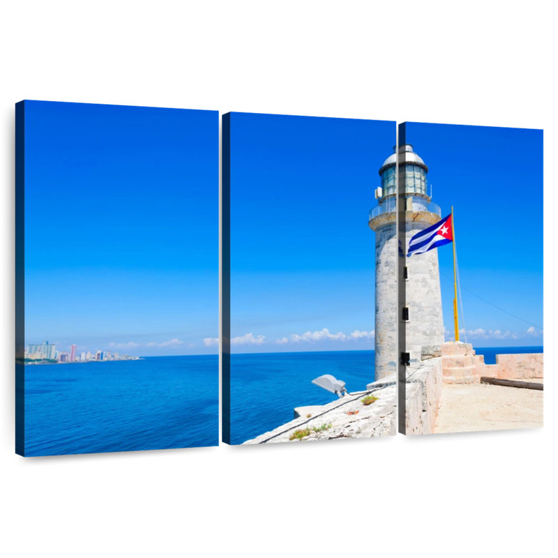 Lilie El Morro Lighthouse, 32" H x 50" W