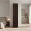 Armoire de rangement 4 tablettes en noyer teint