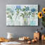 Bleus rétro - peinture sur toile tendue-260642202