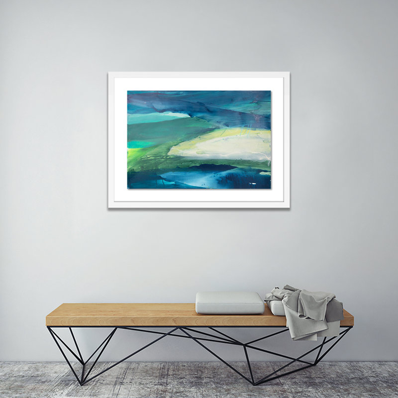 Ocean Water IV Print by Kim Whiteside, White, 18" H x 24" W x 1.5" D