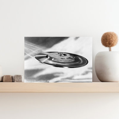 1950S Artist's Conception Ufo Flying Saucer Classic Retro Vintage Wall Art