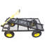Les chariots de jardin BIG Wagon Cart facilitent le transport du bois de chauffage jaune et noir. La charge statique maximale est de 880 lb.