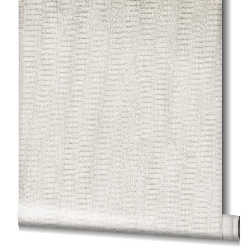 Rouleau de papier peint texturé à effet croisé Air Collection, Argent argent