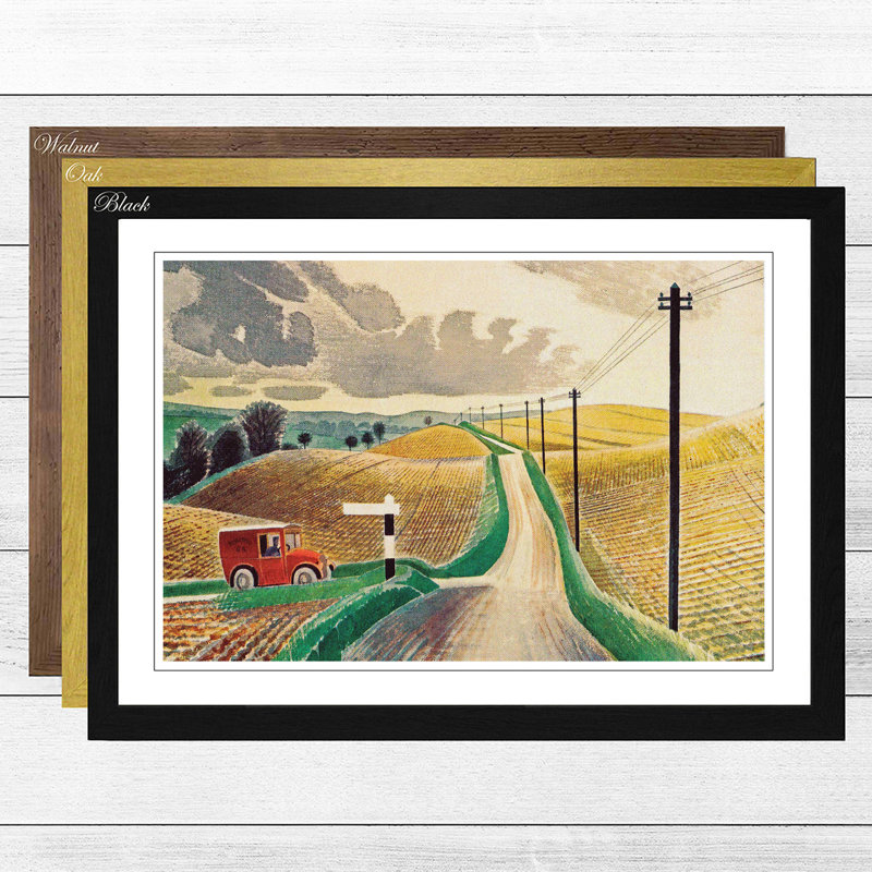 Eric Ravilious - Single Picture Frame Print, Black