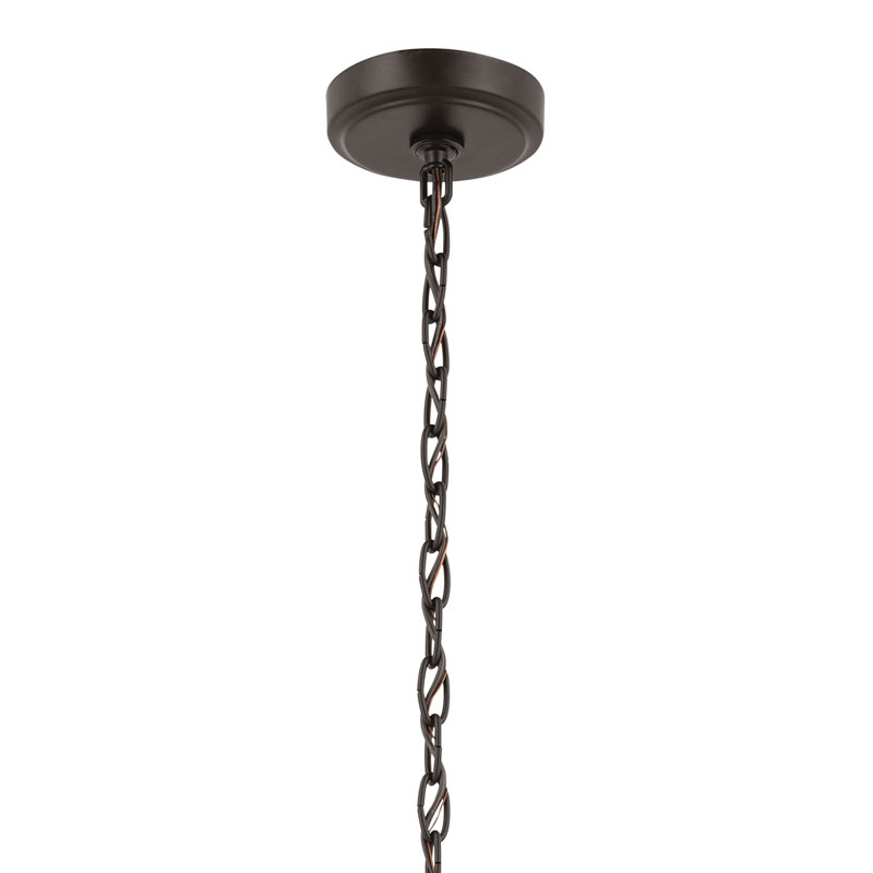 Lustre classique à 6 lumières de style bougie Winslow, Bronze
