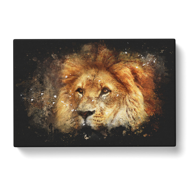 Lion Vol.6 - Wrapped Canvas Print, 40cm H x 60cm W x 3cm D