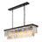Dimmable Tiered Rectangle Chandelier With Crystal Accents-792016062-716270746