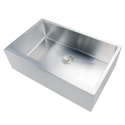33'' L Single Bowl Stainless Steel Kitchen Sink