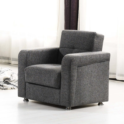 Fauteuil rembourré convertible avec rangement