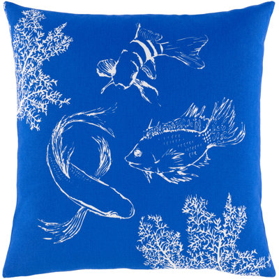  Sea Life Cotton Throw Pillow