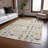 Machine Washable Indoor/Outdoor Christmas Nutcracker Xhevrie Beige Rug-170489862
