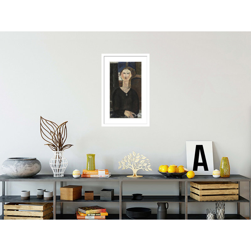 Antonia par Amedeo Modigliani - estampe numérique encadrée, H 29,5 po x l 19,39 po